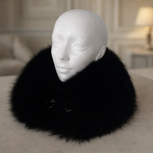 Collet de fourrure - Noir Ébène