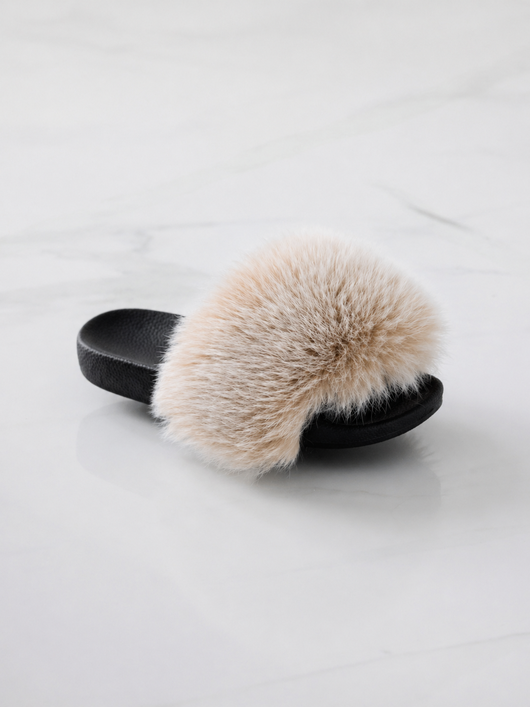 Sandales en fourrure Nude Impérial  – Sandales Luxe femme fait main